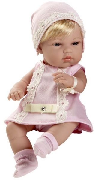 Кукла Arias, пупс в розовом платье со стразами Swarovski, 33 см