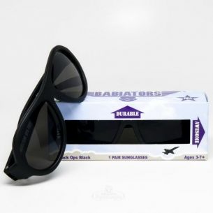 Солнцезащитные очки Babiators Original Aviator. Чёрный спецназ. Возраст 3-5 лет