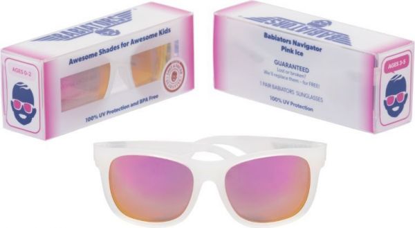 Солнцезащитные очки Babiators Original Navigator Розовый лёд Возраст 0-2 лет