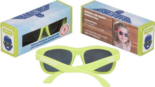 Солнцезащитные очки Babiators Original Navigator Восхитительный лайм Возраст 0-2 лет