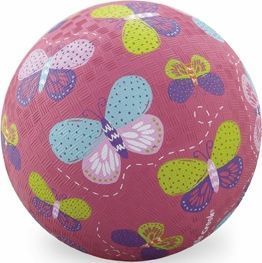 Мяч  Бабочки, розовый 18 см