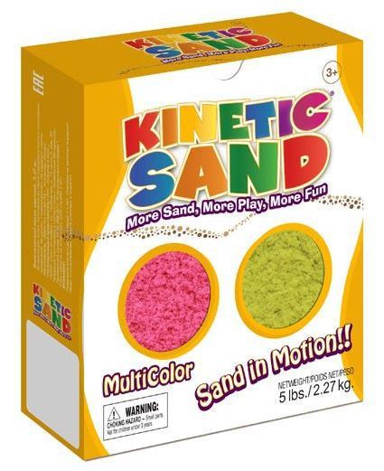 Кинетический песок , 2,27 кг (Набор из двух цветов-розовый, желтый)