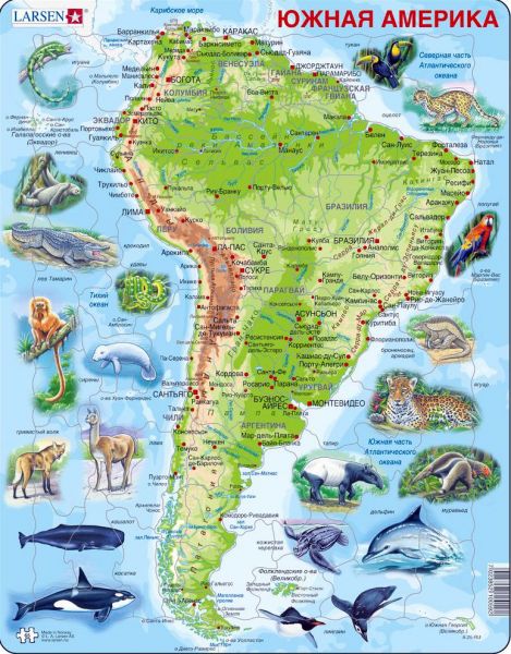 Пазл Животные Южной Америки