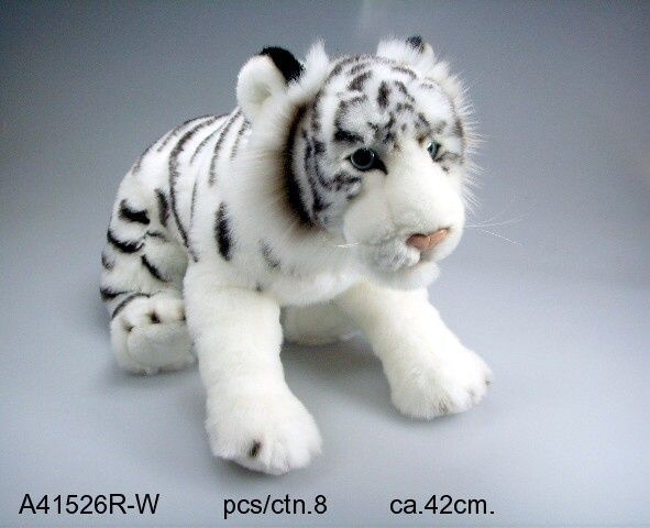 Игрушка мягконабивная Тигр белый 42 см
