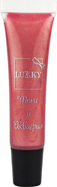 Набор детской косметики LUCKY 2 в 1 аквагрим и жидкие тени для век металлик розовый цвет