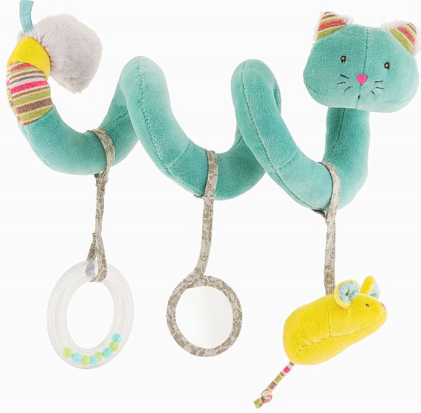 Спиральная подвеска с игрушками Котик, Moulin Roty
