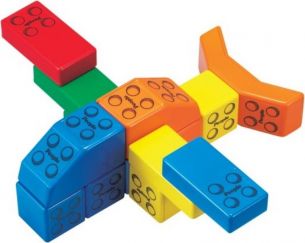 Набор кубиков People Blocks, 31 штука и игровой коврик