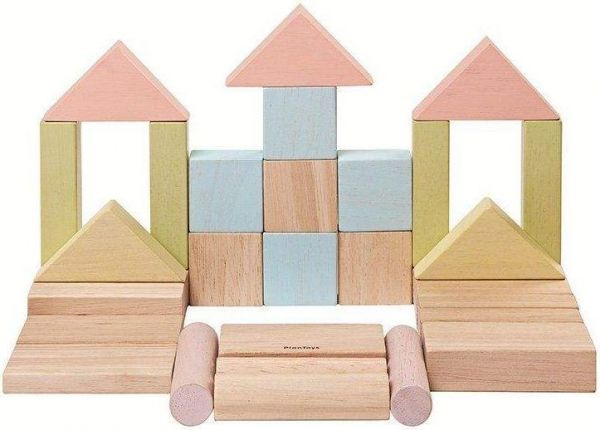Конструктор деревянный Блоки 40 штук