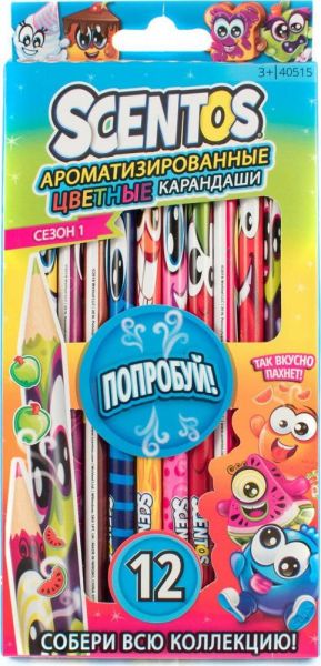 Набор ароматизированных цветных карандашей 12 шт