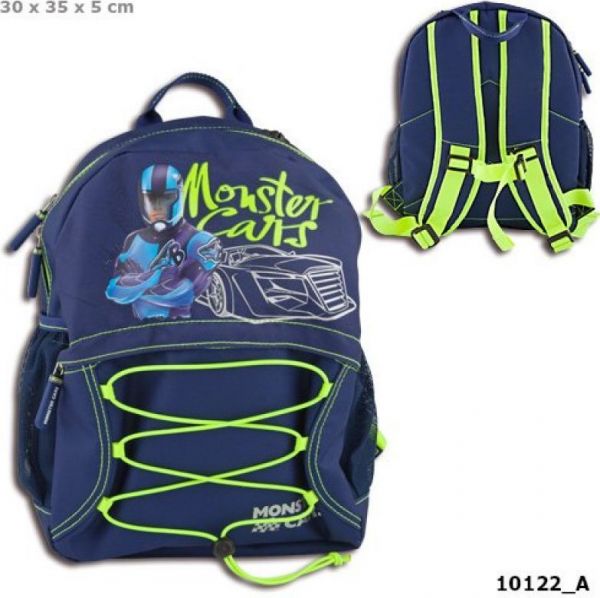 Рюкзак школьный TOP MODEL Monster Cars синий