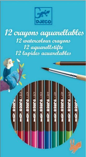 Набор акварельных карандашей 12 штук